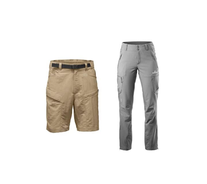 Hiking shorts / Light full-length hiking pants for Galapagos cruise