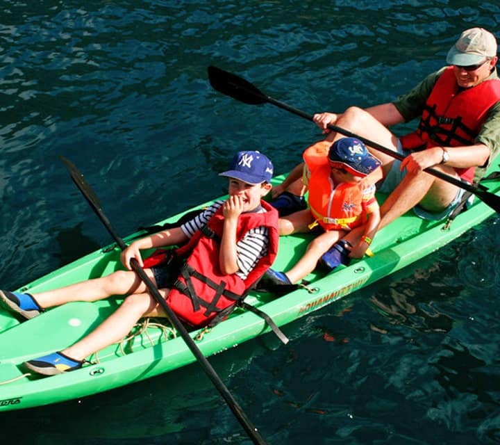 Kayaking with kids in the Galapagos Islands