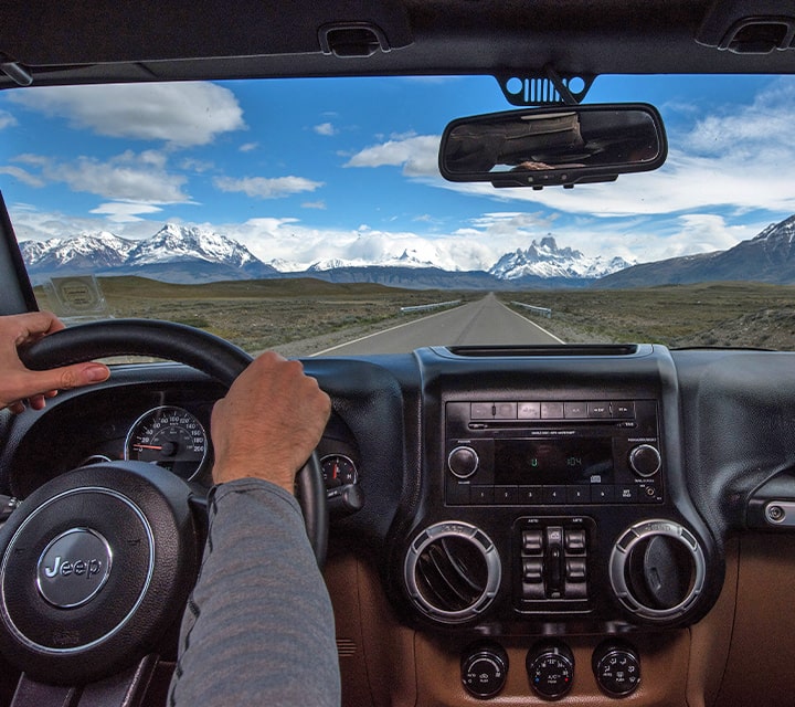 Travel at your own pace on a Jeep Patagonia Safari