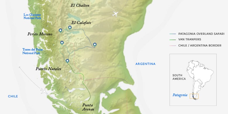 Revealed Patagonia Safari Itinerary