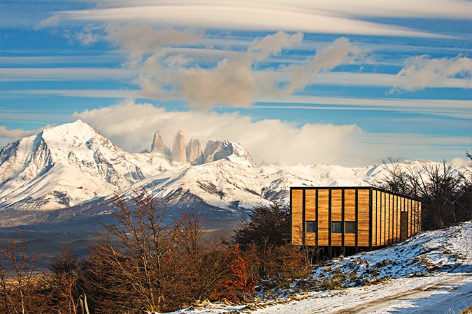 Snowy mountains in Patagonia