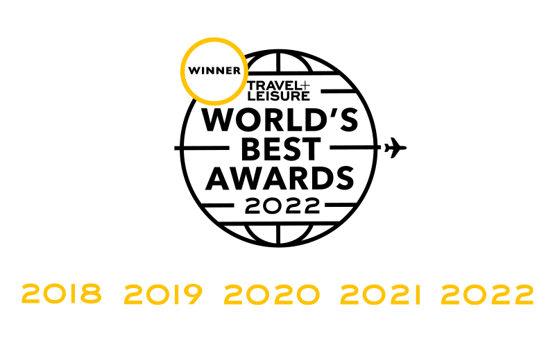 Travel+Leisure World's Best Awards 2018, 2019, 2020, 2021 and 2022